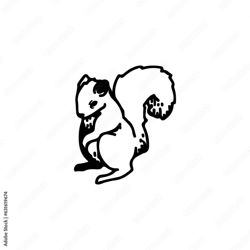 squirrel vector illustration with concept squirrel vector illustration with concept