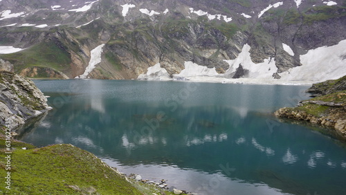 Fototapeta Naklejka Na Ścianę i Meble -  Scenic view of the most beautiful lake of neelum valley - Patlian Lake Neelum Valley AJK.