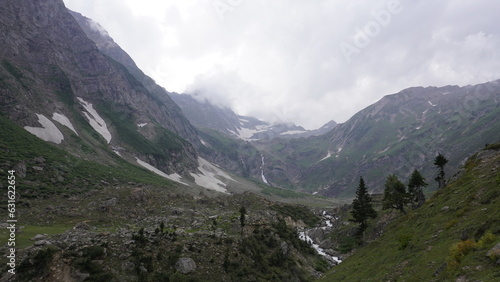 Beautiful high altitude, alpine mountain landscape of Neelum Valley, Azad Kashmir,