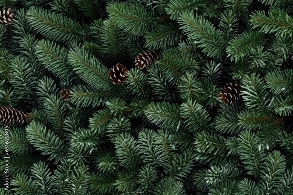 Merry Christmas background. Fir tree brunch Background. Generative ai Merry Christmas background. Fir tree brunch Background. Generative ai