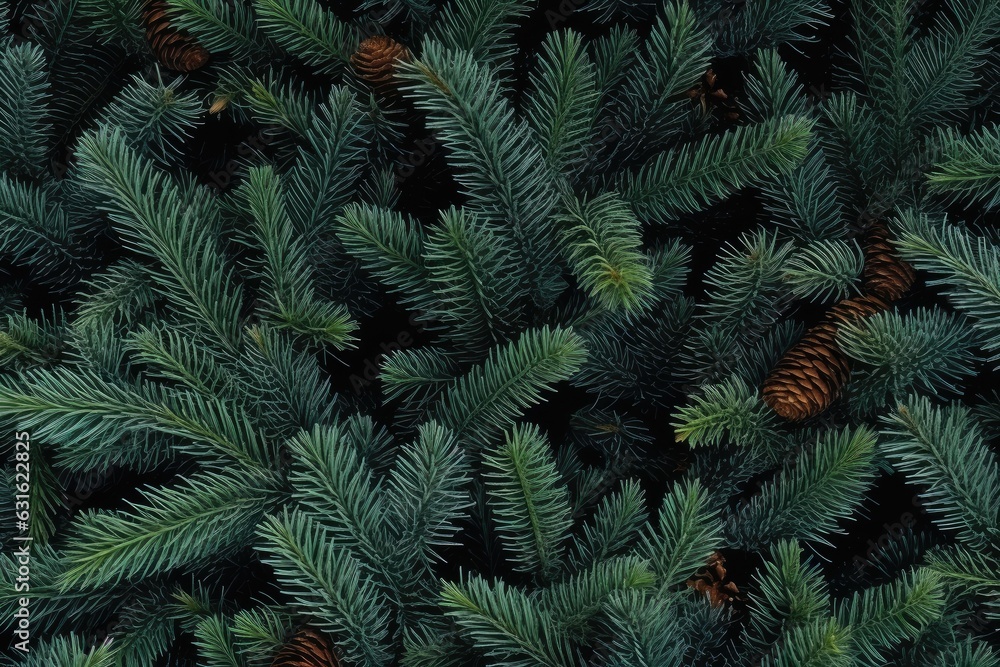 Merry Christmas background. Fir tree brunch Background. Generative ai Merry Christmas background. Fir tree brunch Background. Generative ai