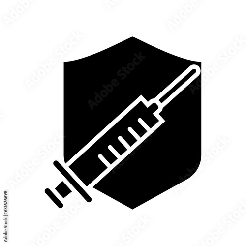 
Medical Vaccine icon. Medical Syringe symbol template for graphic and web design logo design collection vector illustration web graphic symbol vector on white background - editable vector

