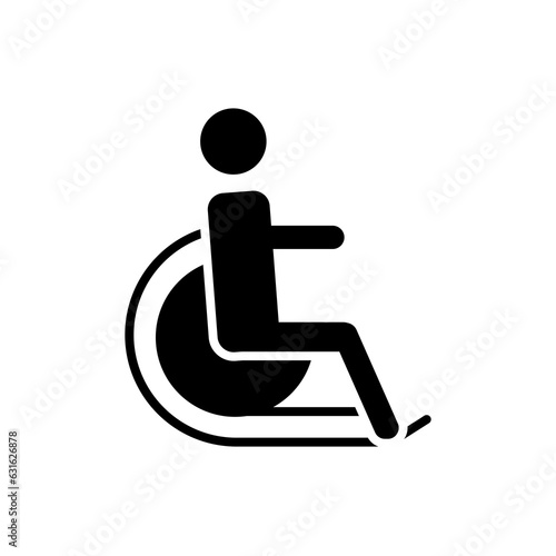 Disability medical concept. Vector illustration isolated on white background.