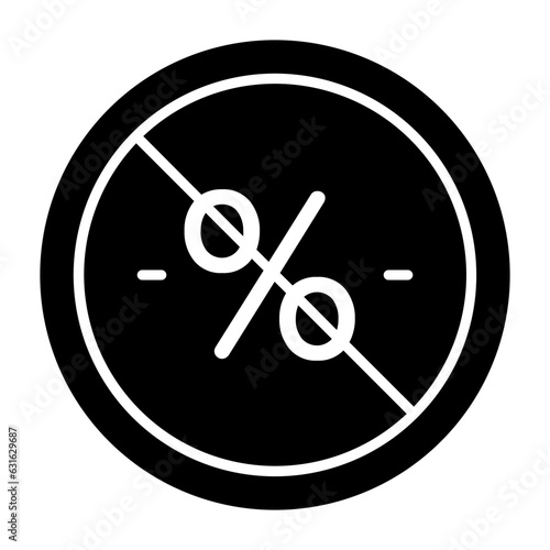 Tax Exemption Glyph Icon