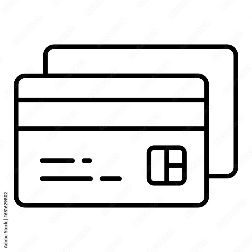 Credit Card Line Icon Credit Card Line Icon
