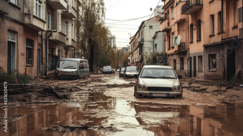 Zerstörung nach der Flut © Comofoto