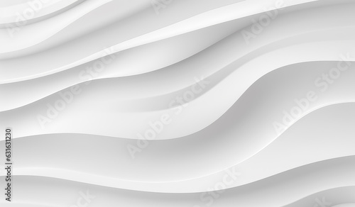 White modern abstract texture background, in the style of stripes and shapes, smooth white wavy lines. 
