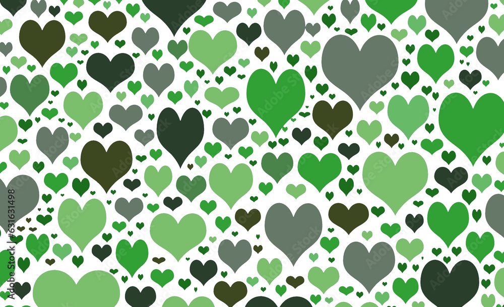 Fototapeta premium seamless pattern with hearts