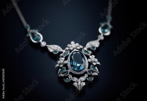 elegant gemstone necklace shines