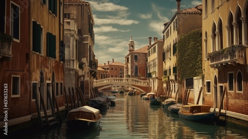 Prompt texture poster style venice wonderful photo Ai generated art