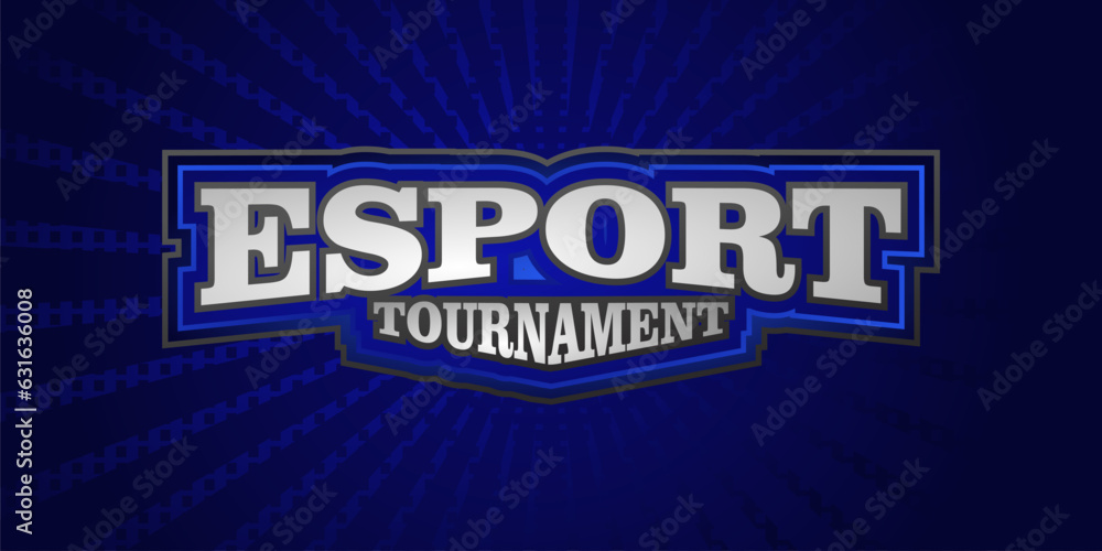 Esport Tournament Text Effect with creative background