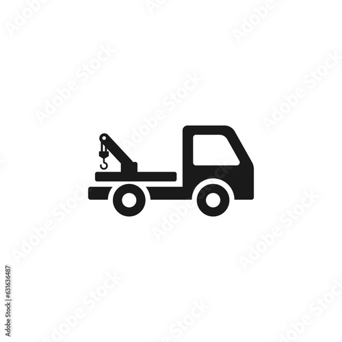 tow truck icon or tow truck symbol vector isolated. Best tow truck icon vector for mobile apss, websites, tow truck design element, and more.