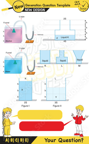 Physics  pressure and lifting force  archimedes principle  pressure of liquids and gases  Pascal s law  pressure of solids  Next generation problems  two boys speech bubble  template  experiment 