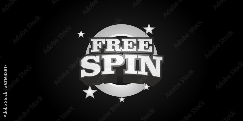 Free spin Text Effect, Esport Game Winner Emblem