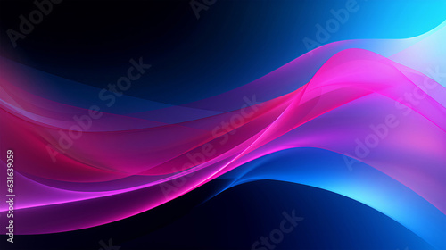 Illustration of a colorful abstract background with vibrant wavy lines - Abstract Wallpaper Art