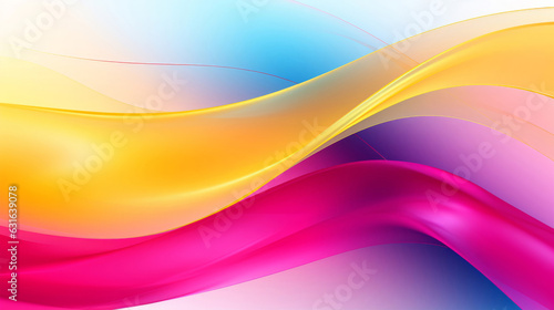 Illustration of a vibrant abstract background with flowing wavy lines - Abstract Wallpaper Art
