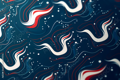 abstract swirl wave lines pattern colorful web background Generative Ai