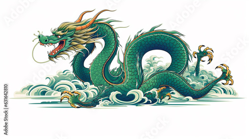 traditional chinese dragon illustration