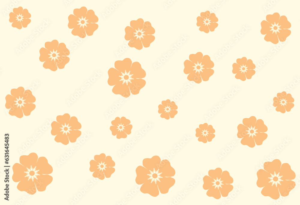 orange daisy flowers orange background