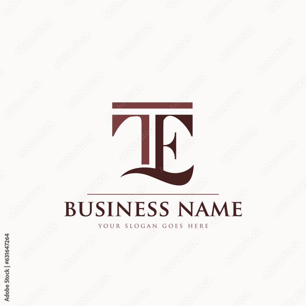 Initial ET letter logo design idea. TE initial letter icon design concept. capital letter TE vector Initial ET letter logo design idea. TE initial letter icon design concept. capital letter TE vector