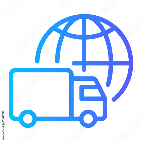 logistics gradient icon