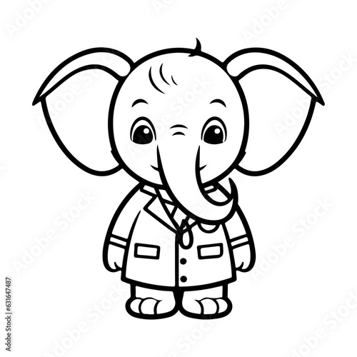 elephant vector illustration logo