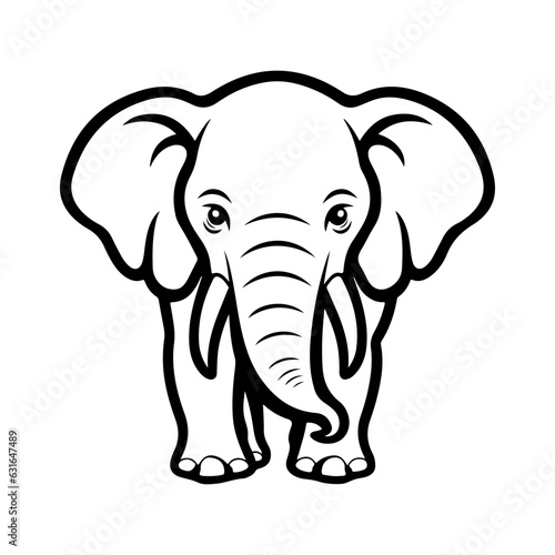 elephant vector illustration logo