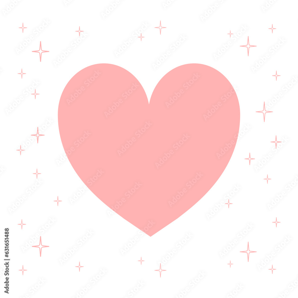 Vector cute heart element vector set
