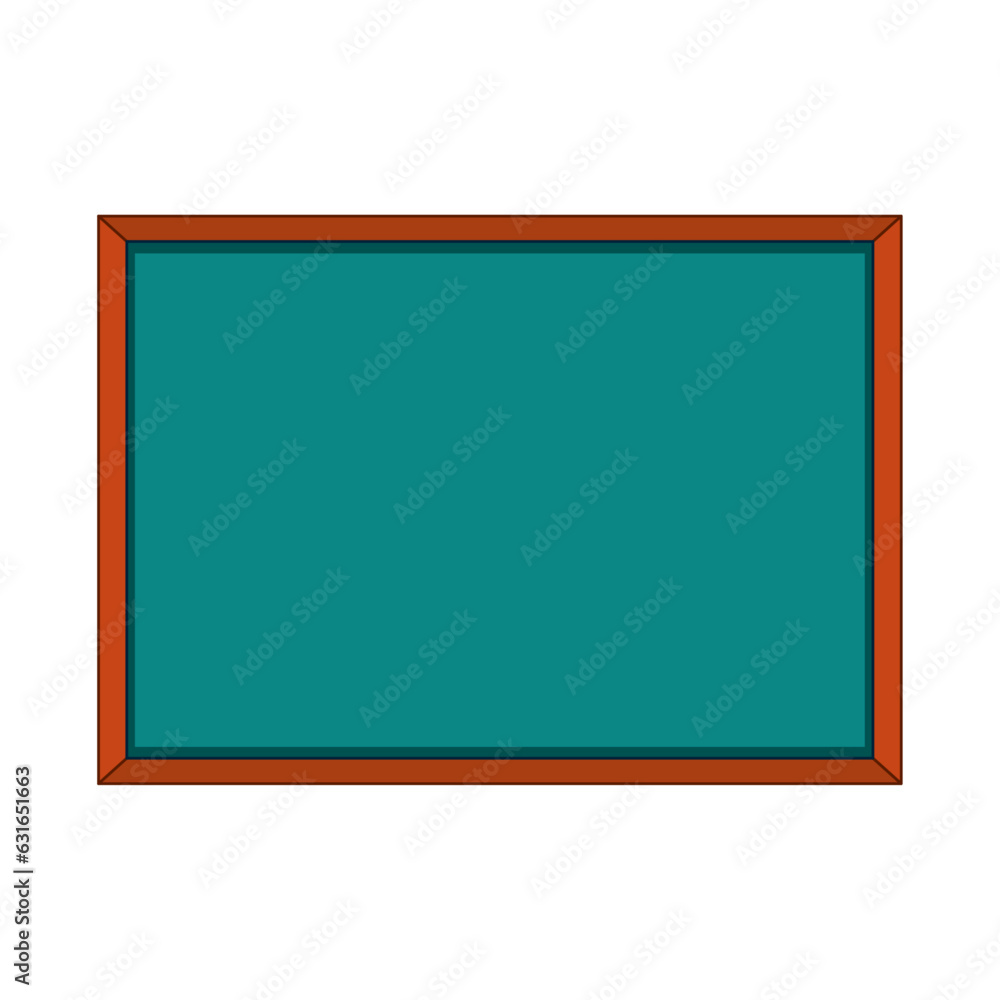 Vector green empty chalkboard template. Vector green empty chalkboard template.