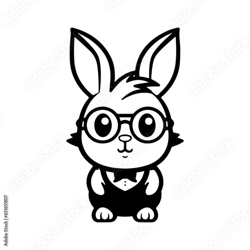 rabbit vector illustration logo