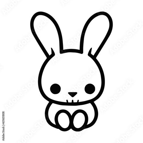 rabbit vector illustration logo