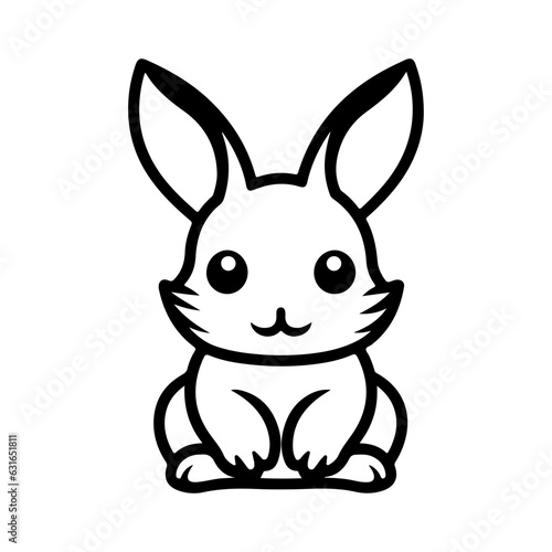 rabbit vector illustration logo