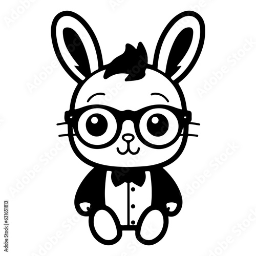 rabbit vector illustration logo