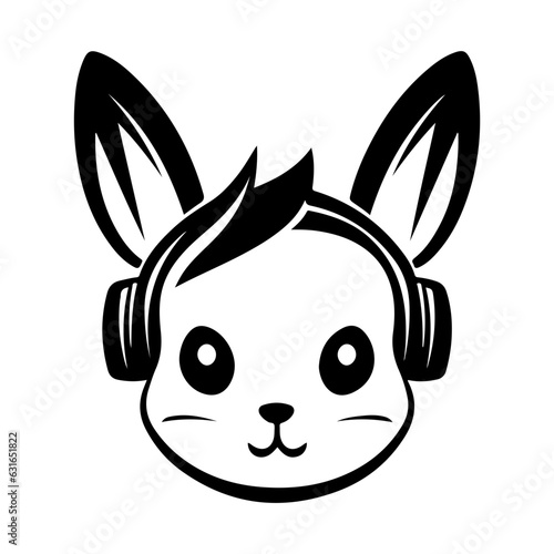 rabbit vector illustration logo