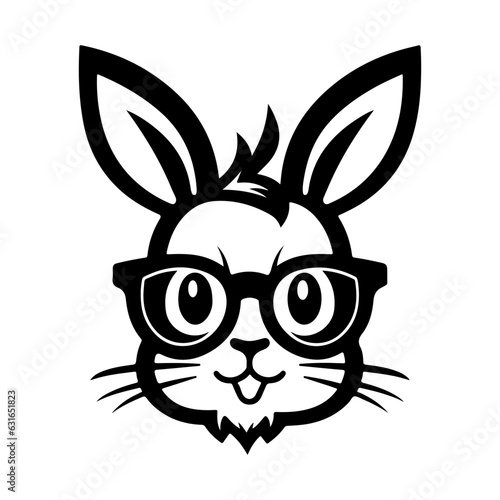 rabbit vector illustration logo