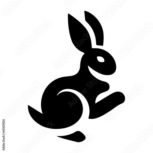 rabbit vector illustration logo