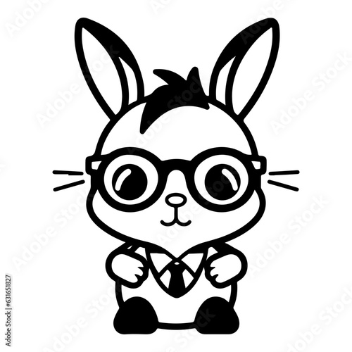 rabbit vector illustration logo