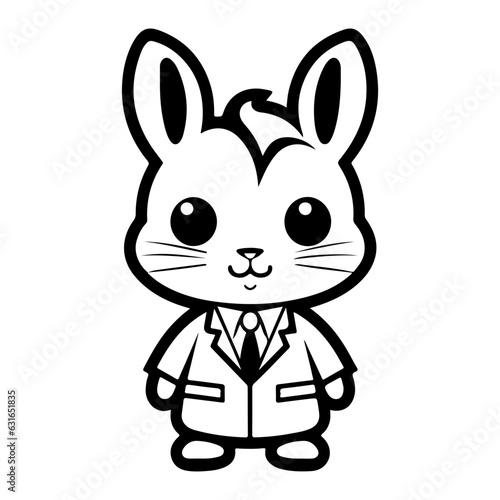 rabbit vector illustration logo