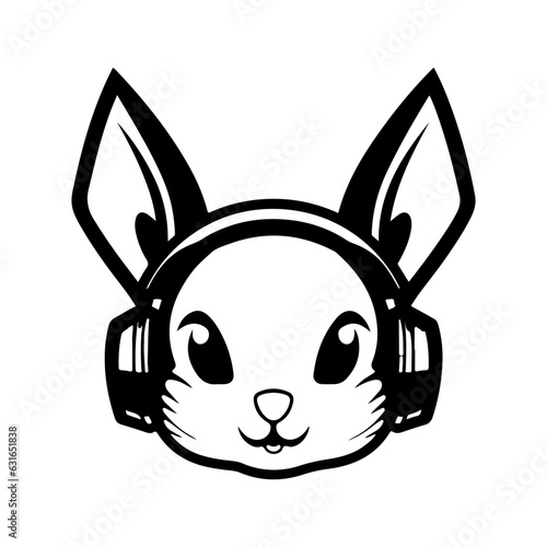 rabbit vector illustration logo