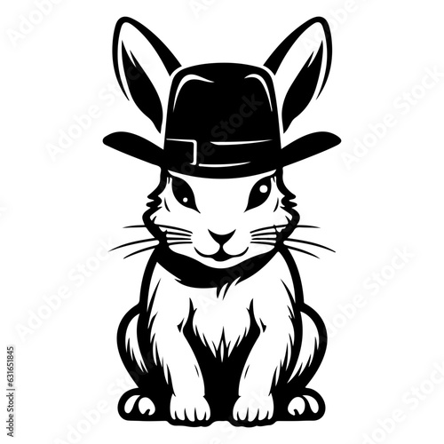 rabbit vector illustration logo