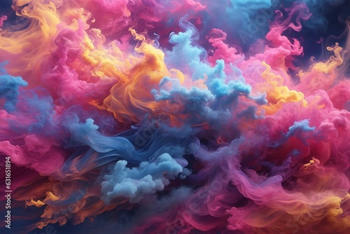 Pink And Blue Smoke Wallpaper, Smoke Background, Smoke Effects Background, Smoke wallpapers, Colorful Smoke Background, Abstract Smoke Wallpapers, AI Generative