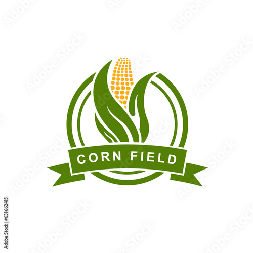 Corn Logo design template vector illustration.
