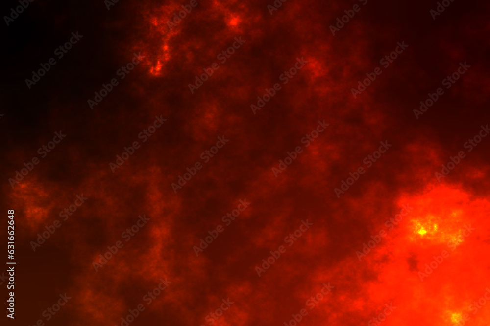 Burning orange sparks rise from fire ,Fire Particles on red background.