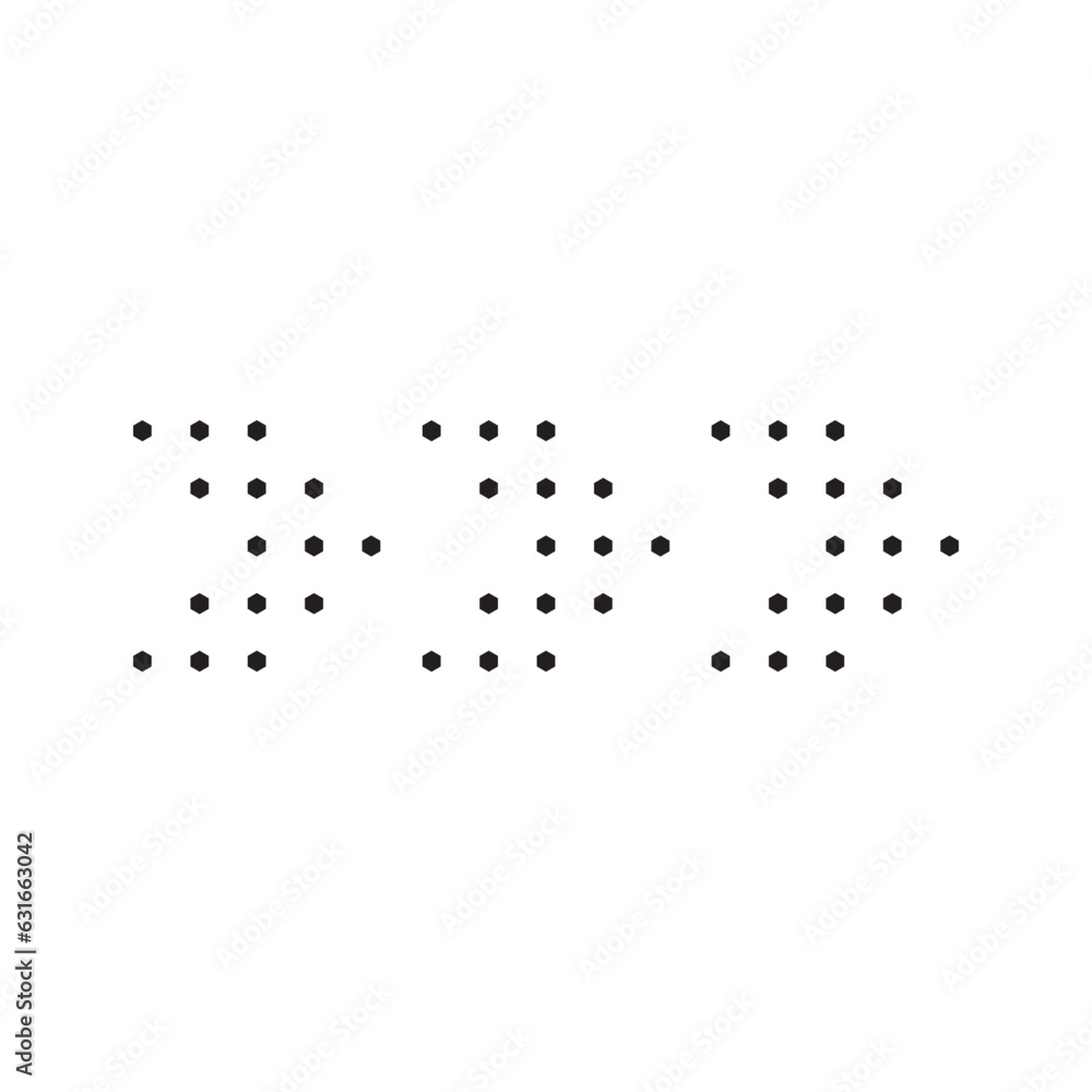 Geometric Dot Arrow Shape Geometric Dot Arrow Shape