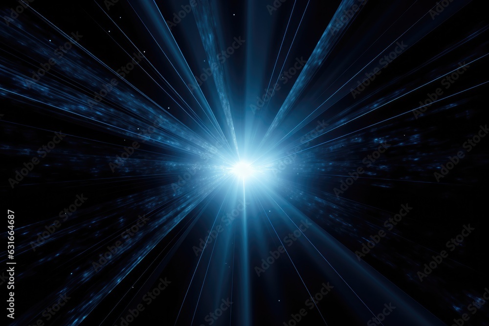 Abstract Lens flare light effects on black black background for design. Generative AI Abstract Lens flare light effects on black black background for design. Generative AI