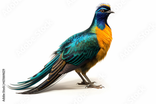 Himalayan Monal white background © Asep