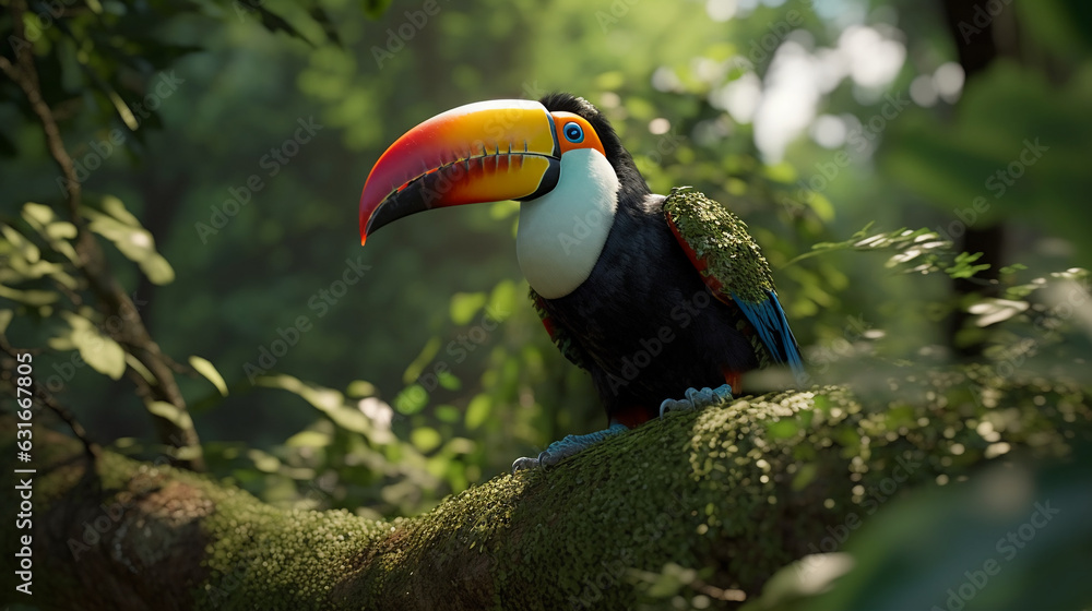 Obraz premium toucan on a branch