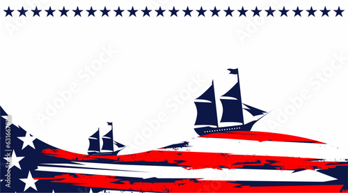 colombus day background with copy space area suitable to place on content with that theme