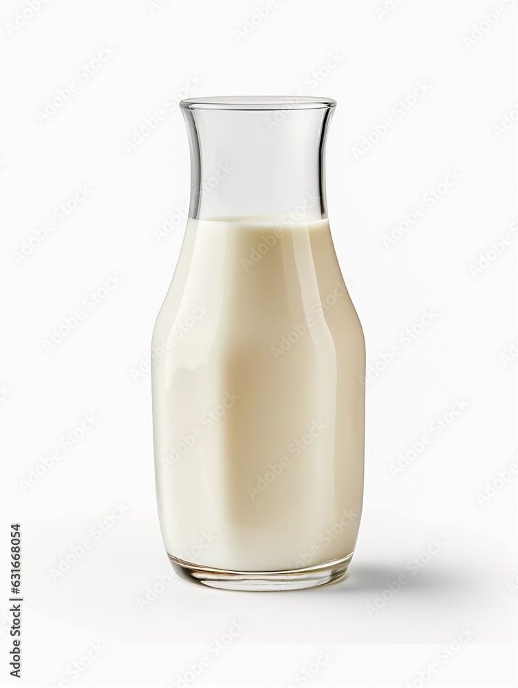 Milk container mockup, generative ai Milk container mockup, generative ai
