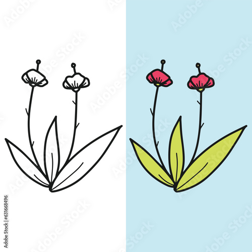 Flat modern flower icon, editable vector file for all of your graphic needs